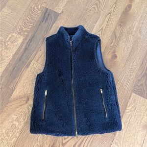 J. Crew Navy Blue Fleece Vest